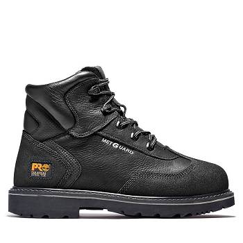 Timberland PRO Met Guard 6" Steel Toe - Cierne Pracovne Cizmy Panske, T0316SK